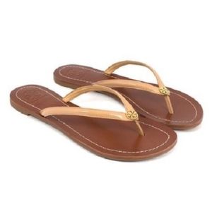 Tory Burch Beige Terra Thong Sandals
